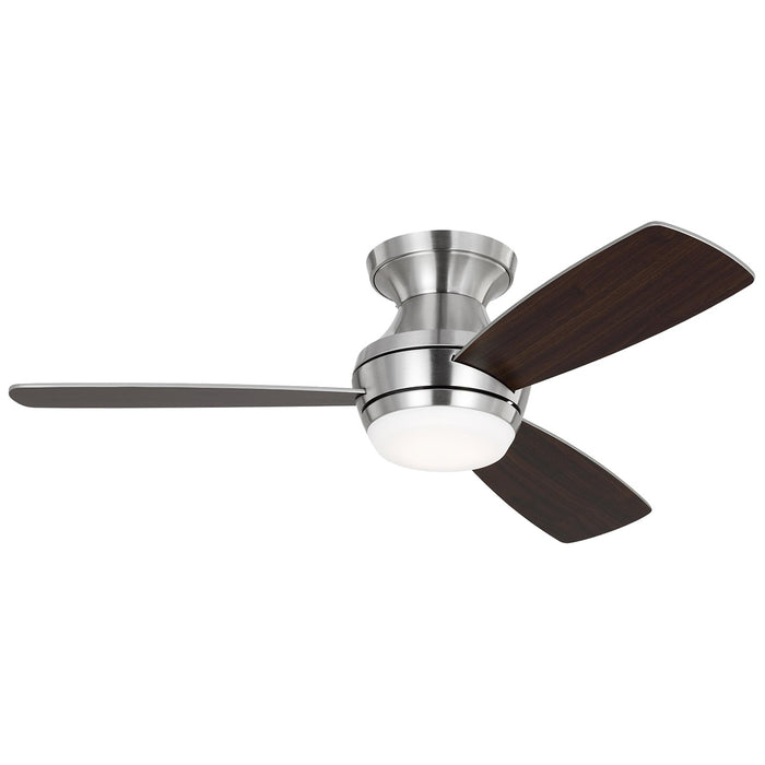 Visual Comfort Fan 3IKR44BSD Ikon 44 Hugger LED Ceiling Fan, Brushed Steel Main Image.jpg