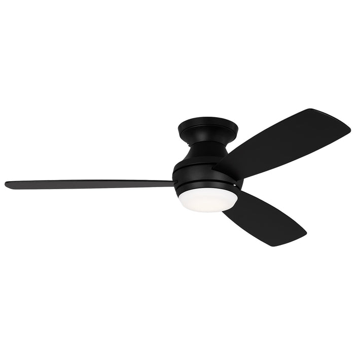 Visual Comfort Fan 3IKR52MBKD Ikon 52 Hugger LED Ceiling Fan, Midnight Black Main Image.jpg