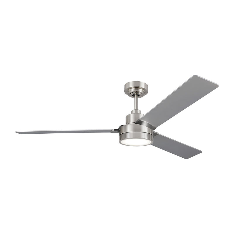 Generation Lighting 3JVR58BS Jovie 58"Ceiling Fan, Brushed Steel Main Image.jpg