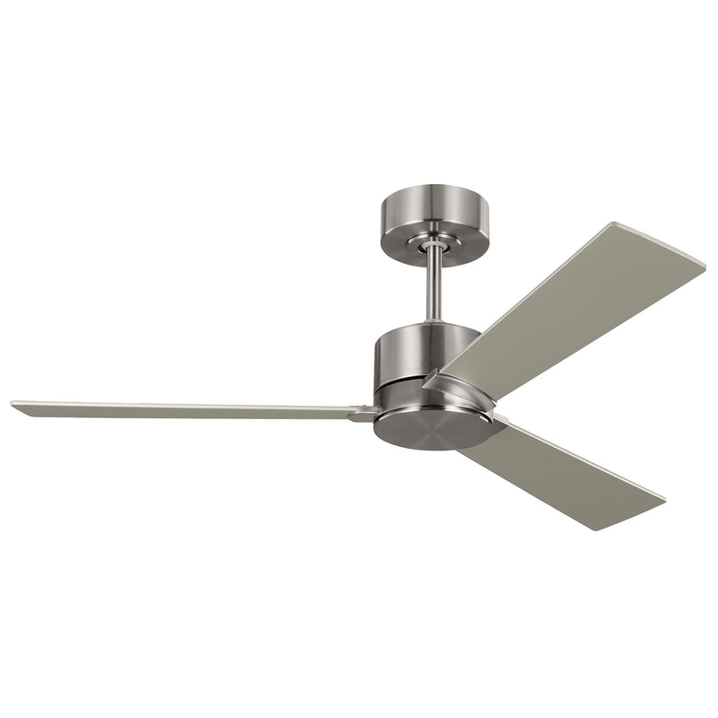 Visual Comfort Fan 3RZR44BS Rozzen 44 Ceiling Fan, Brushed Steel Main Image.jpg