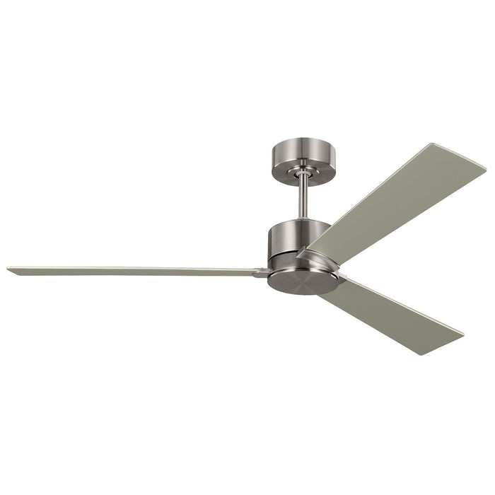 Visual Comfort Fan 3RZR52BS Rozzen 52 Ceiling Fan, Brushed Steel Main Image.jpg