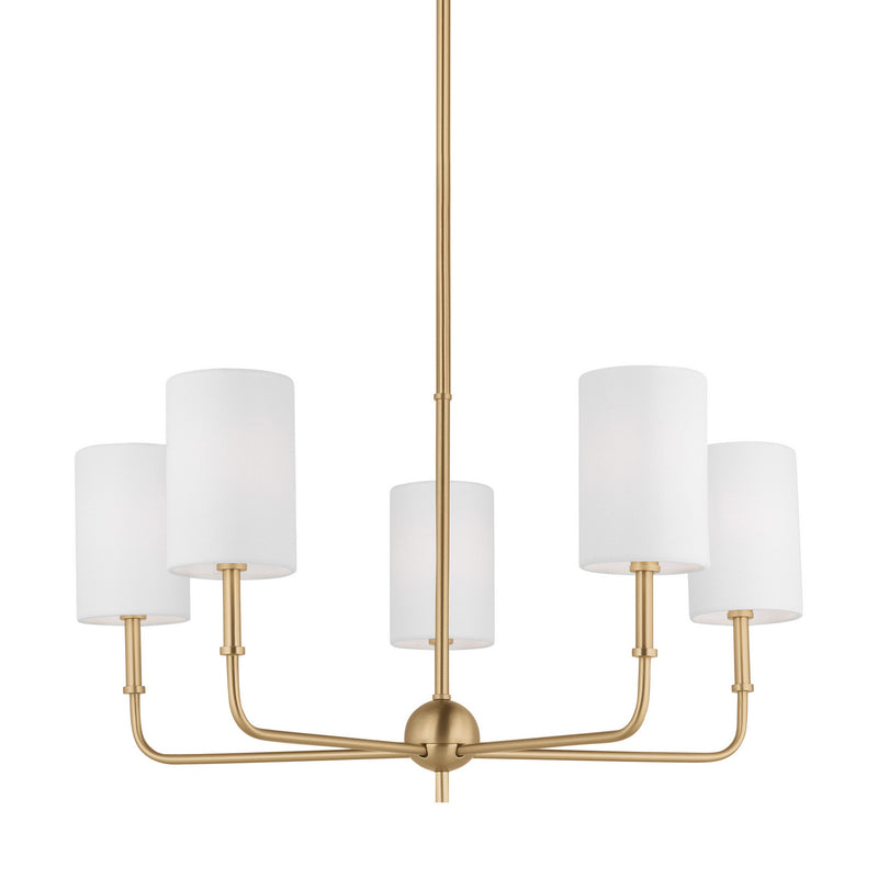 Visual Comfort Studio 3109305EN-848 Foxdale LED Chandelier, Satin Brass Alternate Image.jpg