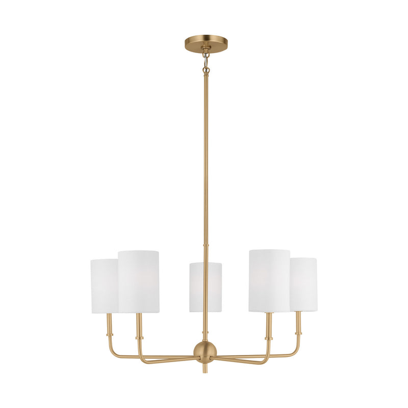 Visual Comfort Studio 3109305EN-848 Foxdale LED Chandelier, Satin Brass Main Image.jpg