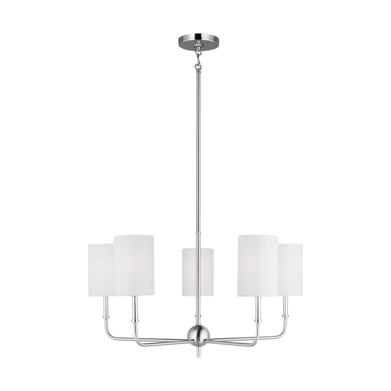 Visual Comfort Studio 3109305EN-962 Foxdale LED Chandelier, Brushed Nickel Main Image.jpg