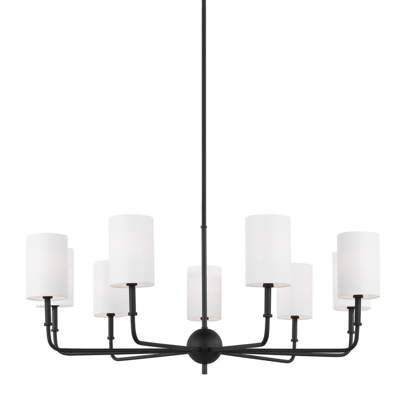 Visual Comfort Studio 3109309-112 Foxdale Nine Light Chandelier, Midnight Black Alternate Image.jpg