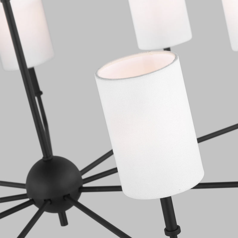 Visual Comfort Studio 3109309-112 Foxdale Nine Light Chandelier, Midnight Black Alternate Image 3.jpg