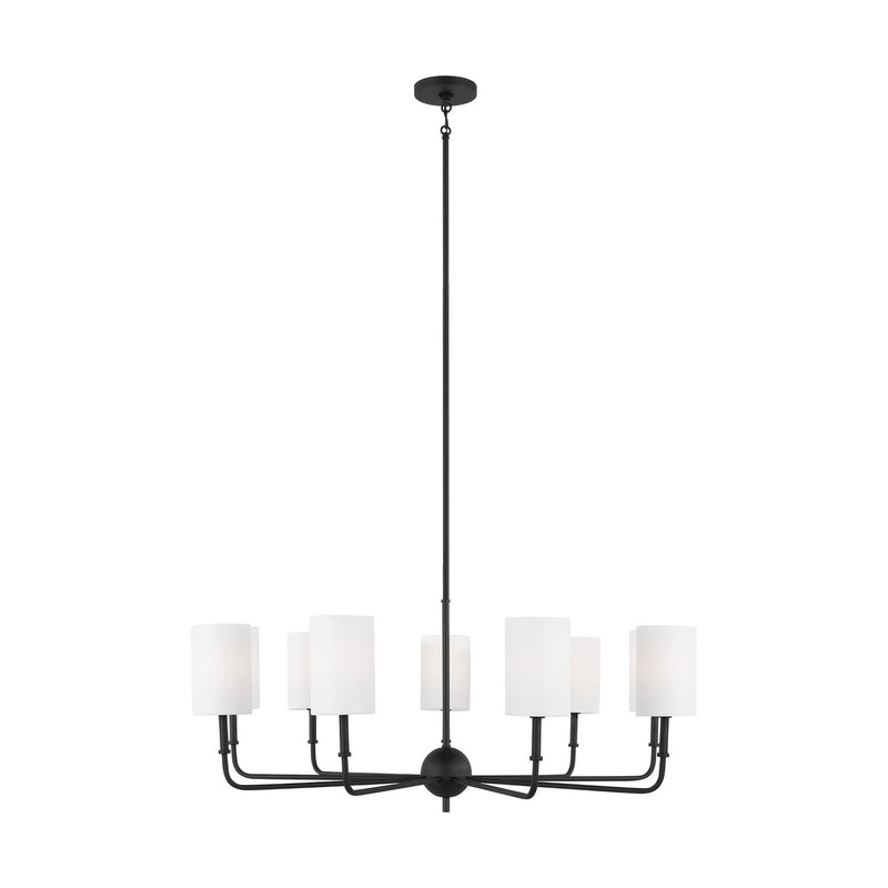 Visual Comfort Studio 3109309-112 Foxdale Nine Light Chandelier, Midnight Black Main Image.jpg