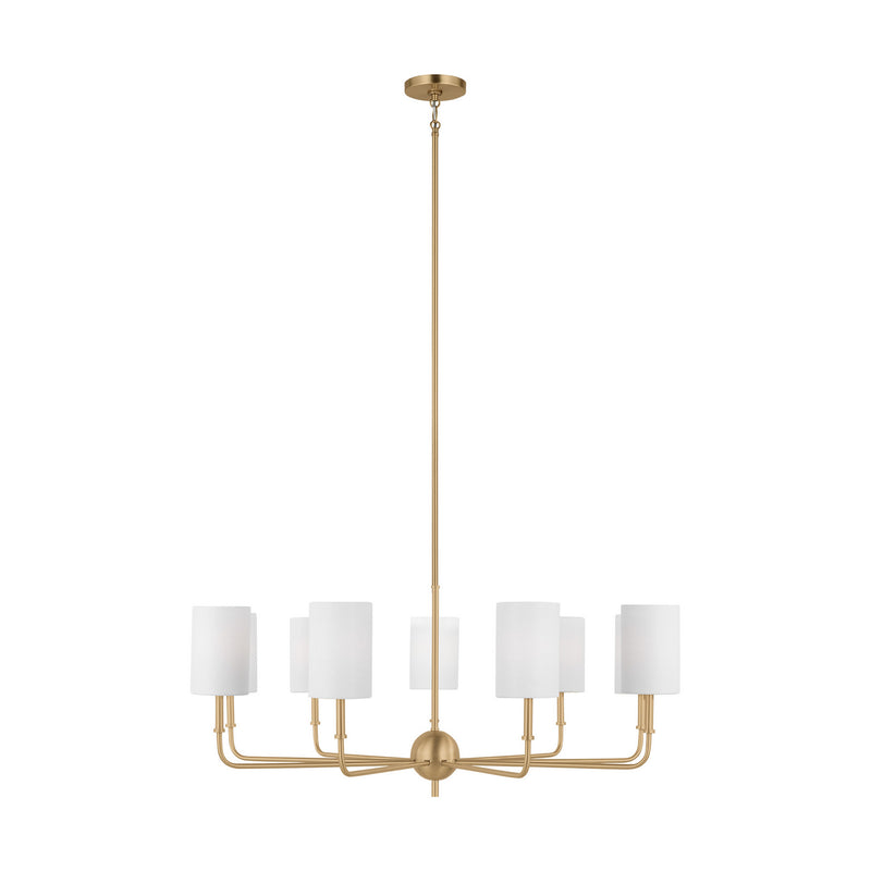 Visual Comfort Studio 3109309EN-848 Foxdale LED Chandelier, Satin Brass Main Image.jpg