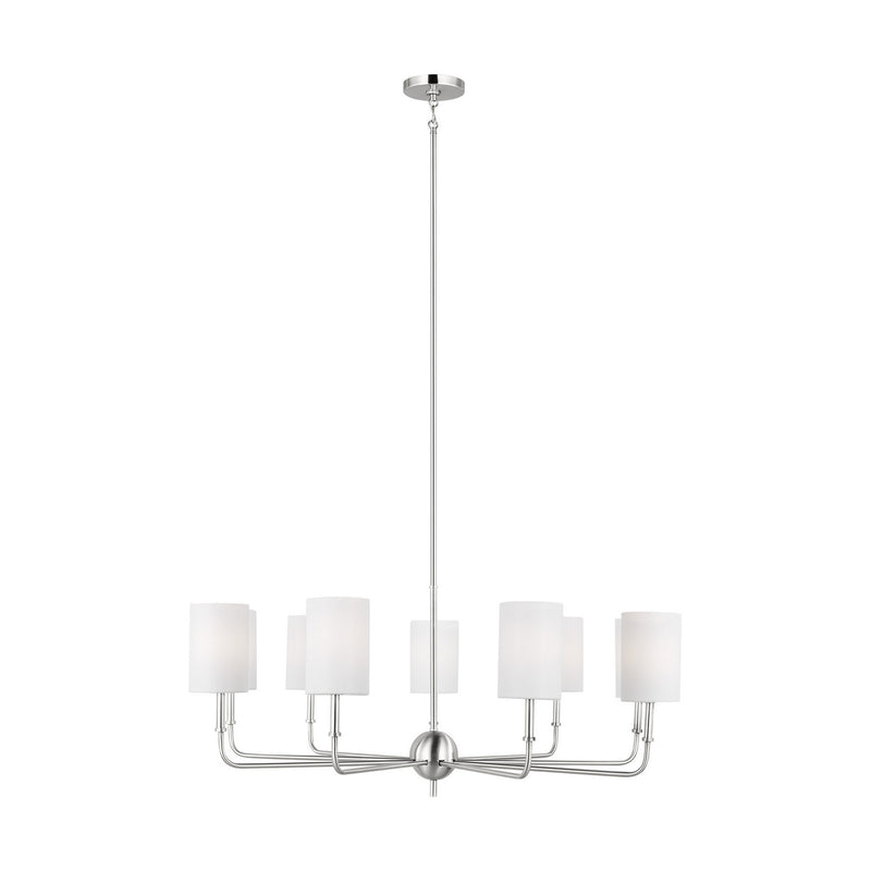 Visual Comfort Studio 3109309EN-962 Foxdale LED Chandelier, Brushed Nickel Main Image.jpg