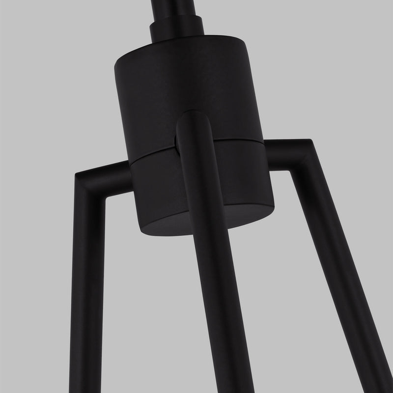 Visual Comfort Studio 3161603-112 Clybourn Three Light Chandelier, Midnight Black Alternate Image 2.jpg
