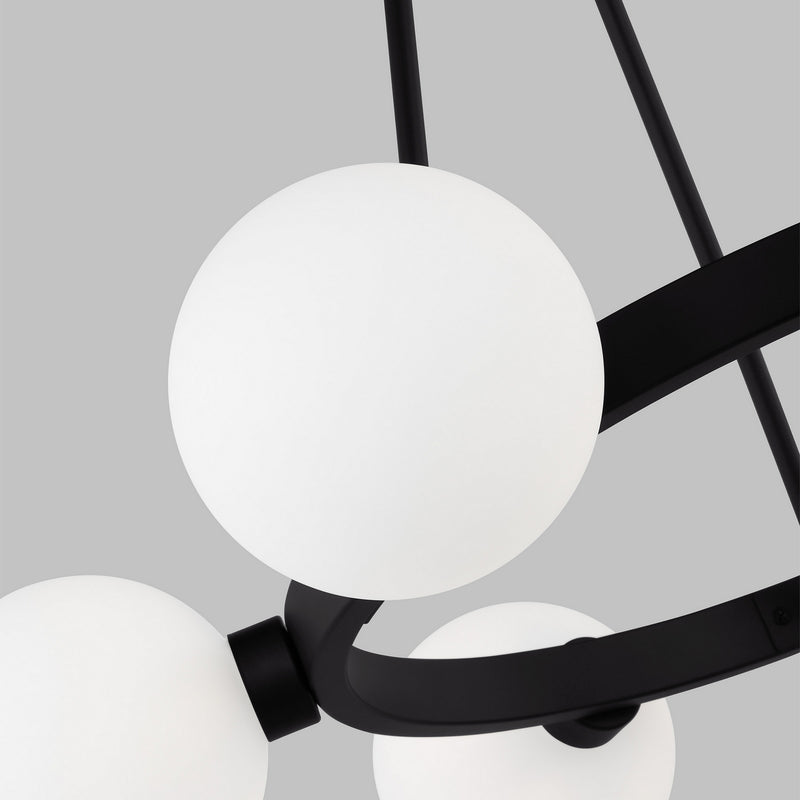 Visual Comfort Studio 3161606-112 Clybourn Six Light Chandelier, Midnight Black Alternate Image 3.jpg