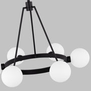 Visual Comfort Studio 3161606-112 Clybourn Six Light Chandelier, Midnight Black Alternate Image 4.jpg