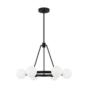 Visual Comfort Studio 3161606-112 Clybourn Six Light Chandelier, Midnight Black Main Image.jpg