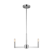Visual Comfort Studio 3164203-05 Fullton Three Light Chandelier, Chrome Main Image.jpg