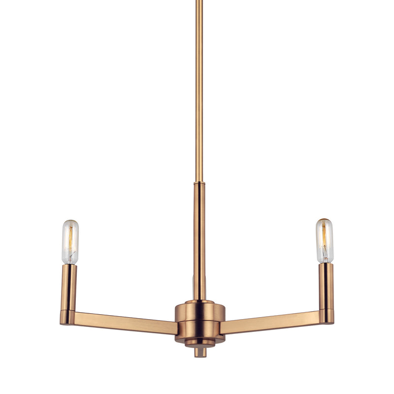 Visual Comfort Studio 3164203-848 Fullton Three Light Chandelier, Satin Brass Alternate Image.jpg