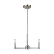 Visual Comfort Studio 3164203-962 Fullton Three Light Chandelier, Brushed Nickel Main Image.jpg