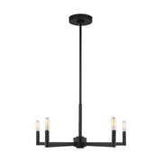 Visual Comfort Studio 3164205-112 Fullton Five Light Chandelier, Midnight Black Main Image.jpg