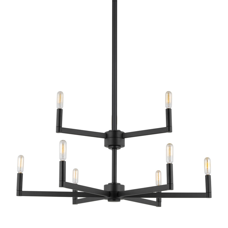 Visual Comfort Studio 3164209-112 Fullton Nine Light Chandelier, Midnight Black Alternate Image.jpg