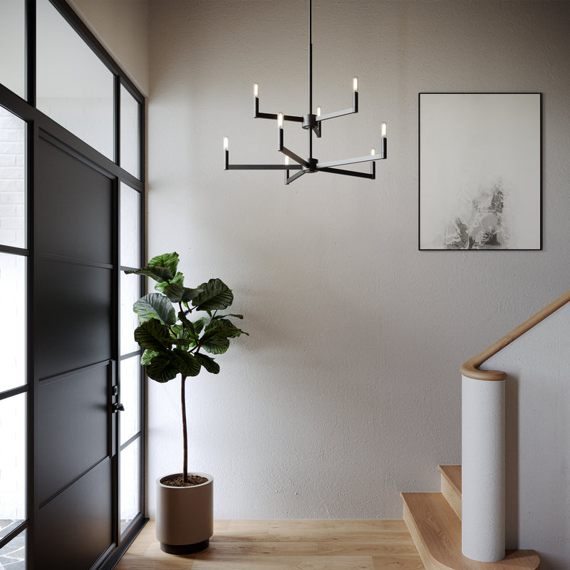 Visual Comfort Studio 3164209-112 Fullton Nine Light Chandelier, Midnight Black Alternate Image 3.jpg