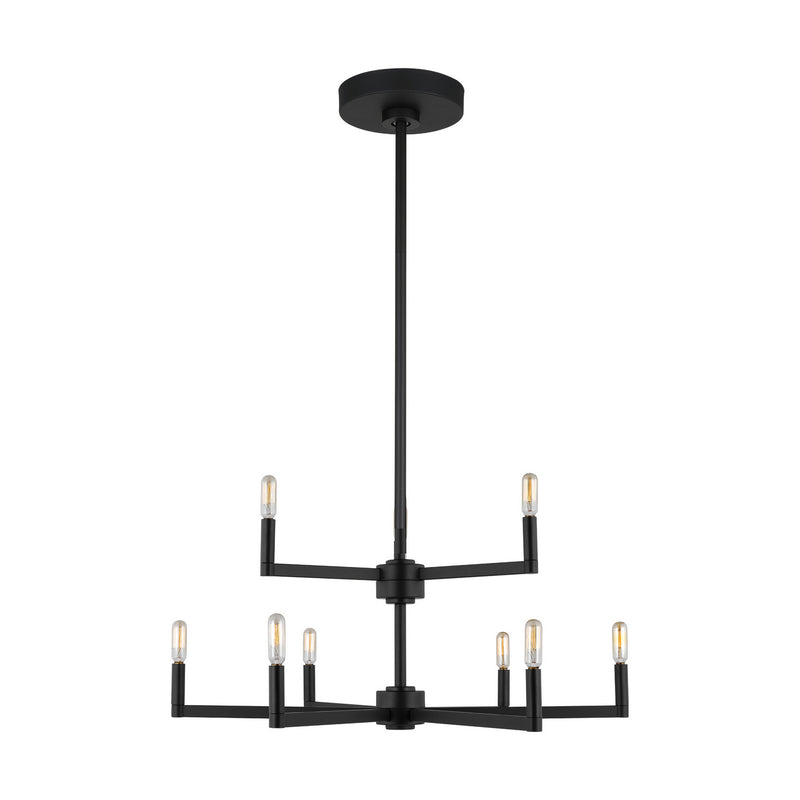 Visual Comfort Studio 3164209-112 Fullton Nine Light Chandelier, Midnight Black Main Image.jpg