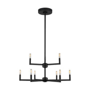 Visual Comfort Studio 3164209EN-112 Fullton LED Chandelier, Midnight Black Main Image.jpg