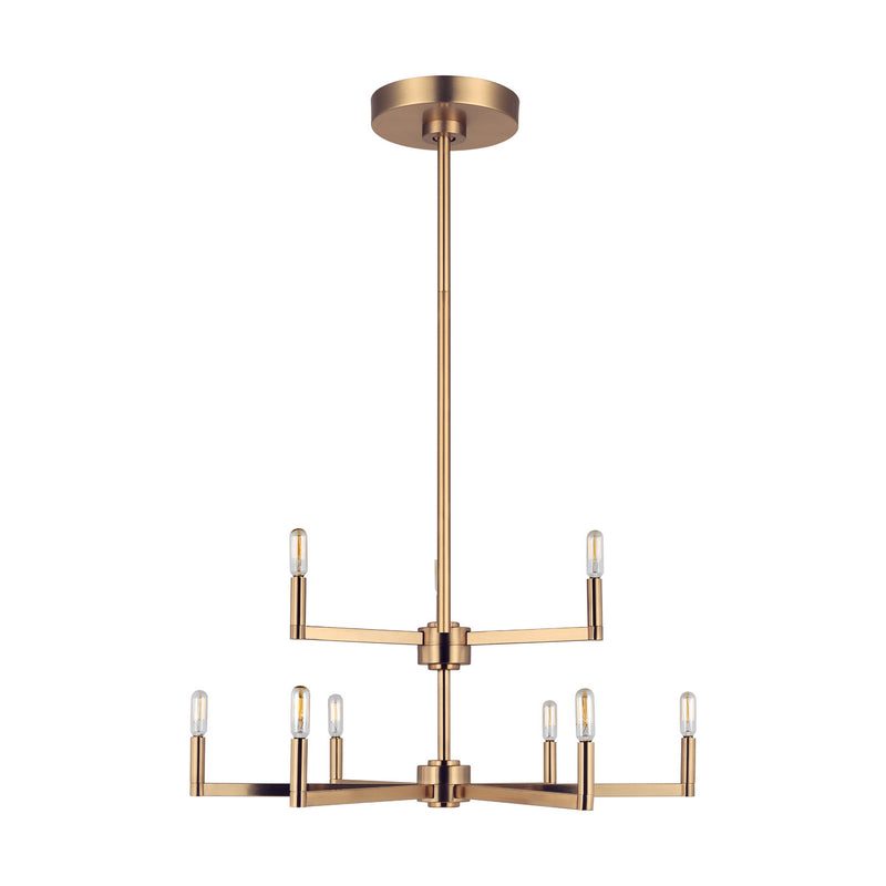 Visual Comfort Studio 3164209EN-848 Fullton LED Chandelier, Satin Brass Main Image.jpg