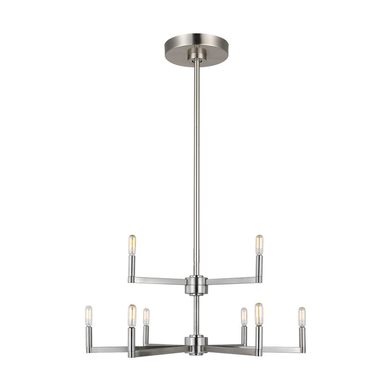 Visual Comfort Studio 3164209EN-962 Fullton LED Chandelier, Brushed Nickel Main Image.jpg