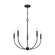 Visual Comfort Studio 3167105-112 Greenwich Five Light Chandelier, Midnight Black Alternate Image.jpg
