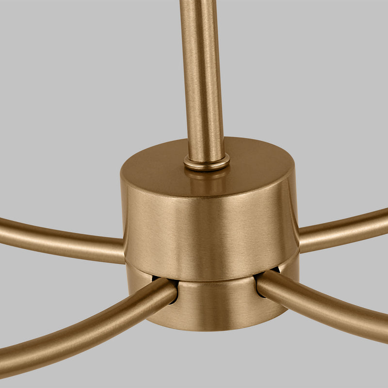 Visual Comfort Studio 3167105-848 Greenwich Five Light Chandelier, Satin Brass Alternate Image 4.jpg