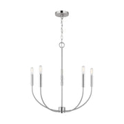 Visual Comfort Studio 3167105-962 Greenwich Five Light Chandelier, Brushed Nickel Alternate Image.jpg
