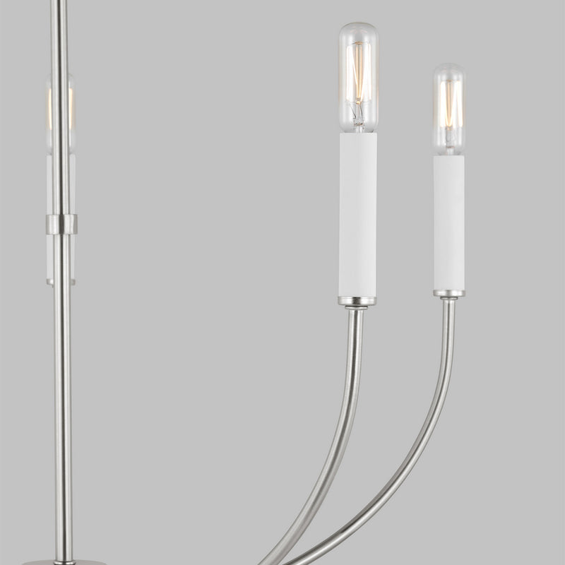 Visual Comfort Studio 3167105-962 Greenwich Five Light Chandelier, Brushed Nickel Alternate Image 3.jpg