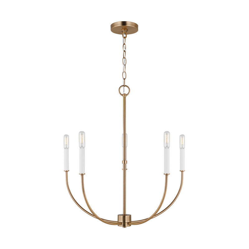 Visual Comfort Studio 3167105EN-848 Greenwich LED Chandelier, Satin Brass Main Image.jpg