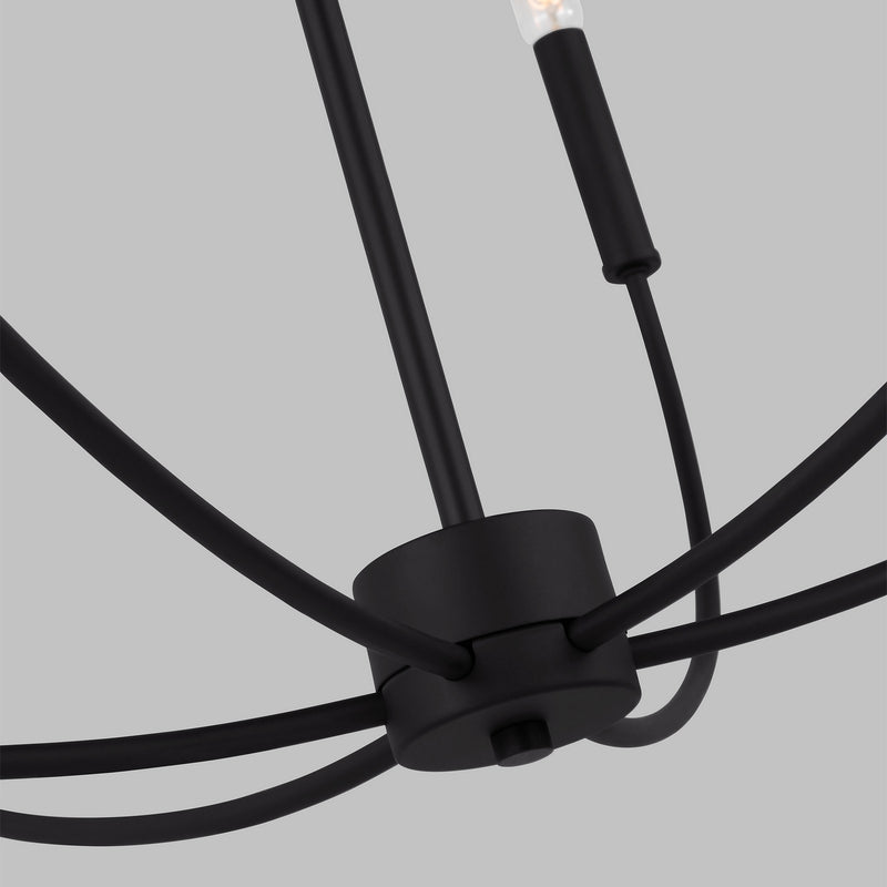 Visual Comfort Studio 3167109-112 Greenwich Nine Light Chandelier, Midnight Black Alternate Image.jpg