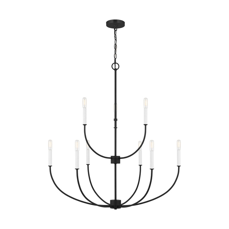 Visual Comfort Studio 3167109-112 Greenwich Nine Light Chandelier, Midnight Black Main Image.jpg