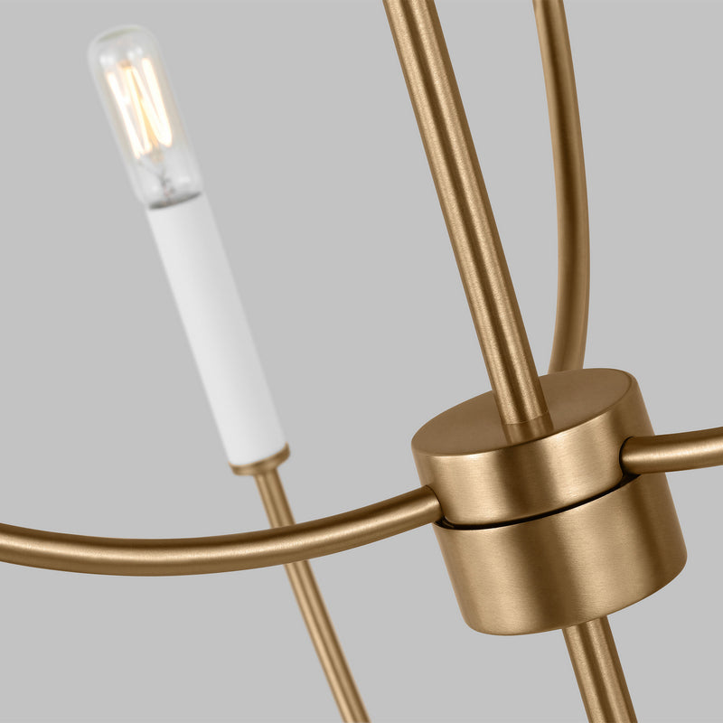 Visual Comfort Studio 3167109-848 Greenwich Nine Light Chandelier, Satin Brass Alternate Image 2.jpg