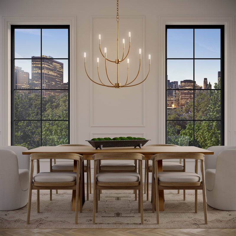 Visual Comfort Studio 3167109-848 Greenwich Nine Light Chandelier, Satin Brass Alternate Image 6.jpg