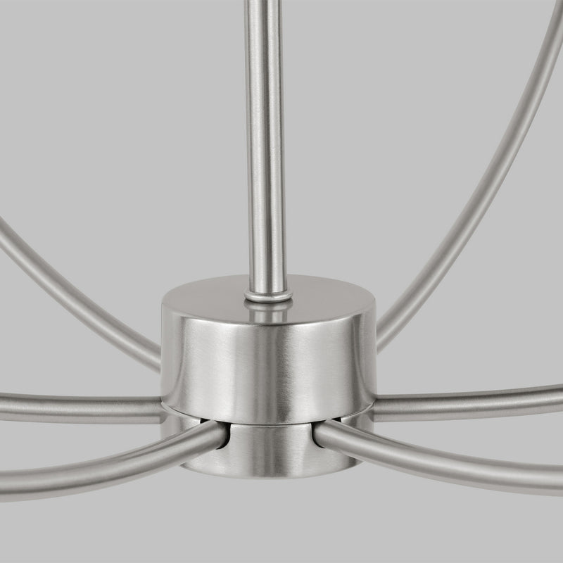 Visual Comfort Studio 3167109-962 Greenwich Nine Light Chandelier, Brushed Nickel Alternate Image 3.jpg