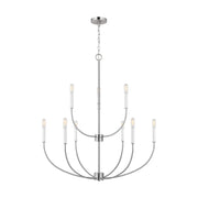 Visual Comfort Studio 3167109-962 Greenwich Nine Light Chandelier, Brushed Nickel Main Image.jpg