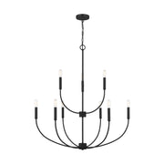 Visual Comfort Studio 3167109EN-112 Greenwich LED Chandelier, Midnight Black Alternate Image.jpg