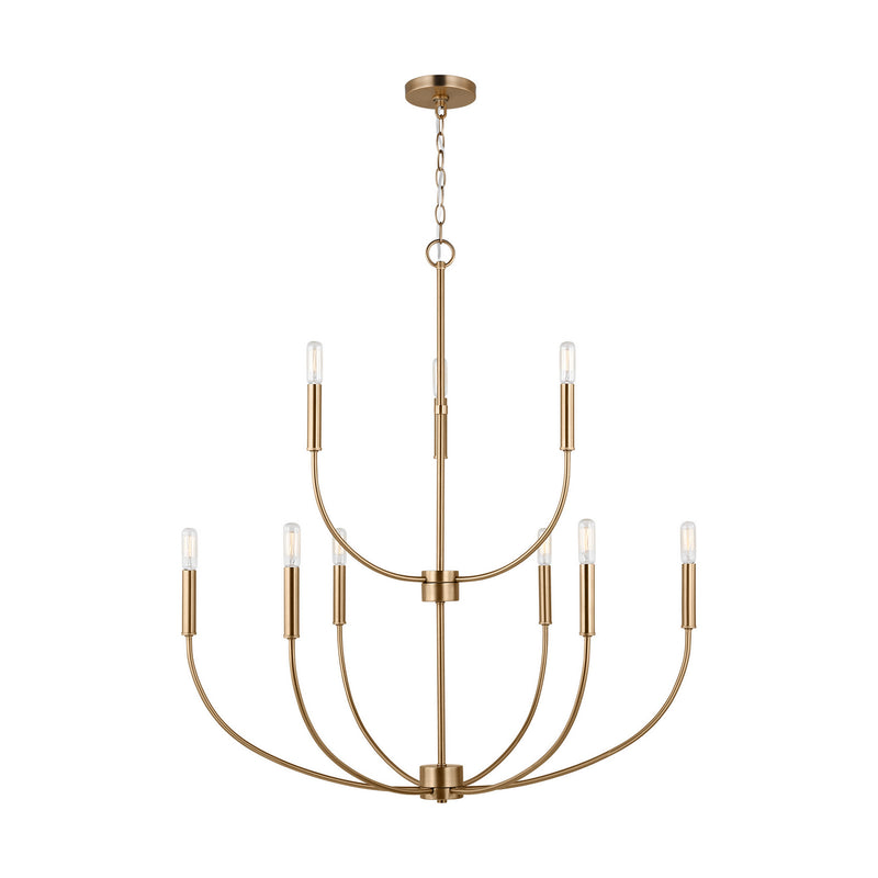 Visual Comfort Studio 3167109EN-848 Greenwich LED Chandelier, Satin Brass Alternate Image.jpg