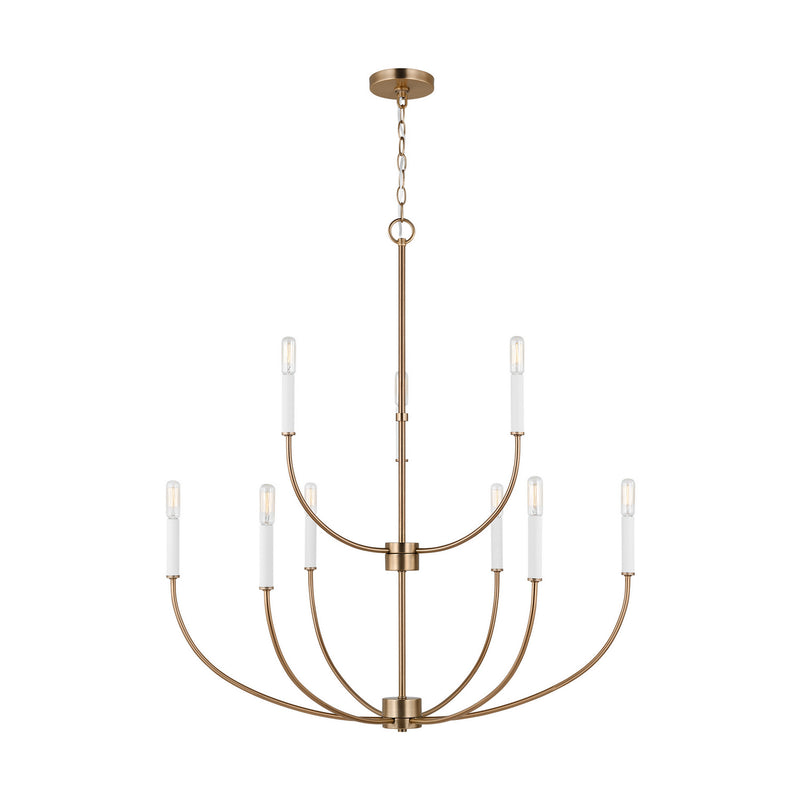 Visual Comfort Studio 3167109EN-848 Greenwich LED Chandelier, Satin Brass Main Image.jpg
