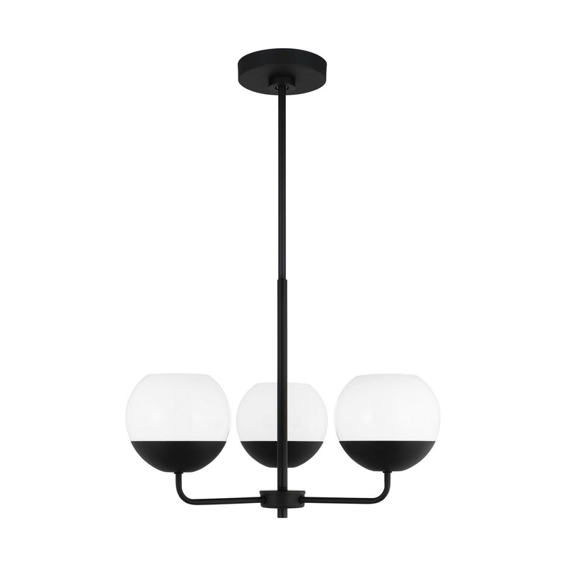 Visual Comfort Studio 3168103-112 Alvin Three Light Chandelier, Midnight Black Main Image.jpg