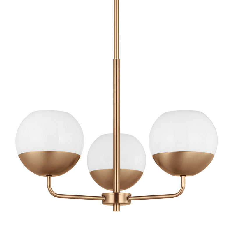 Visual Comfort Studio 3168103-848 Alvin Three Light Chandelier, Satin Brass Alternate Image.jpg