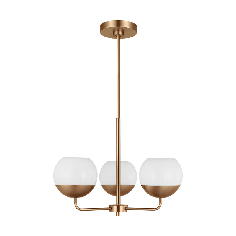 Visual Comfort Studio 3168103-848 Alvin Three Light Chandelier, Satin Brass Main Image.jpg