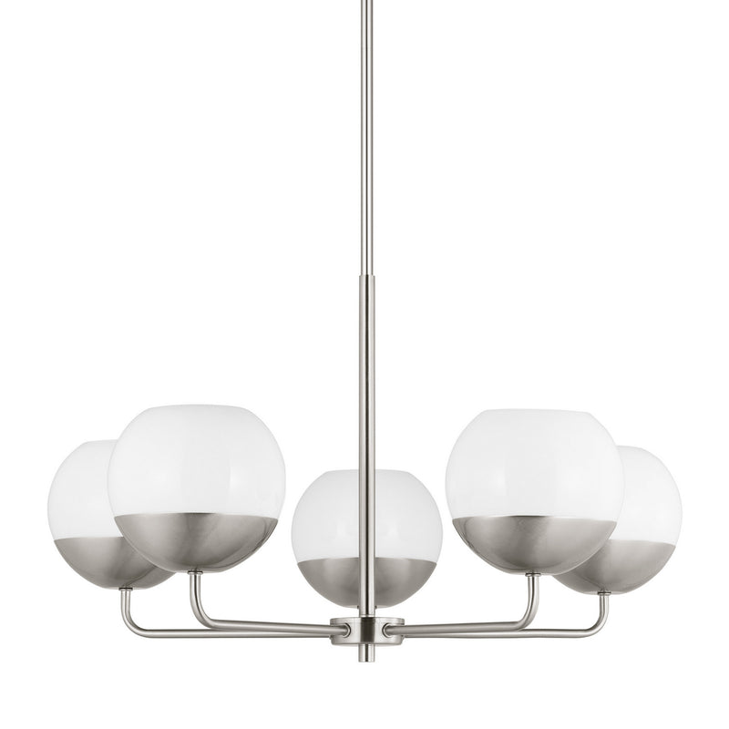 Visual Comfort Studio 3168105-962 Alvin Five Light Chandelier, Brushed Nickel Alternate Image.jpg