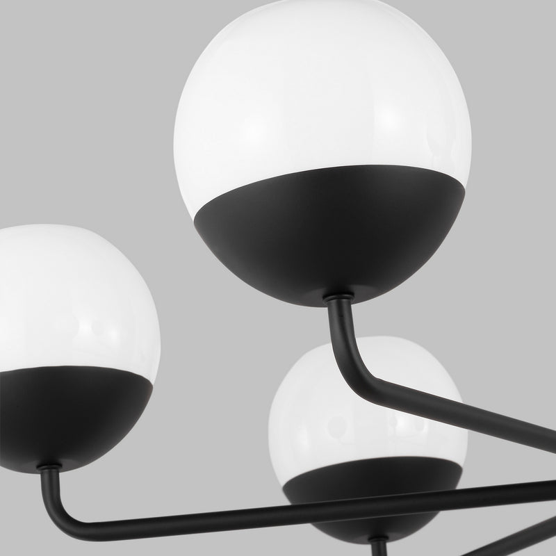 Visual Comfort Studio 3168106-112 Alvin Six Light Chandelier, Midnight Black Alternate Image 2.jpg