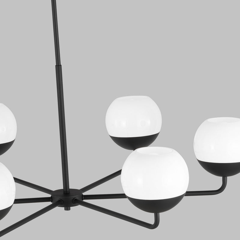 Visual Comfort Studio 3168106EN3-112 Alvin LED Chandelier, Midnight Black Alternate Image 2.jpg