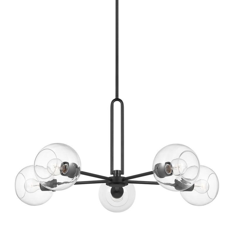 Visual Comfort Studio 3255705-112 Codyn Five Light Chandelier, Midnight Black Alternate Image.jpg