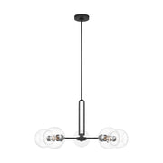 Visual Comfort Studio 3255705-112 Codyn Five Light Chandelier, Midnight Black Main Image.jpg