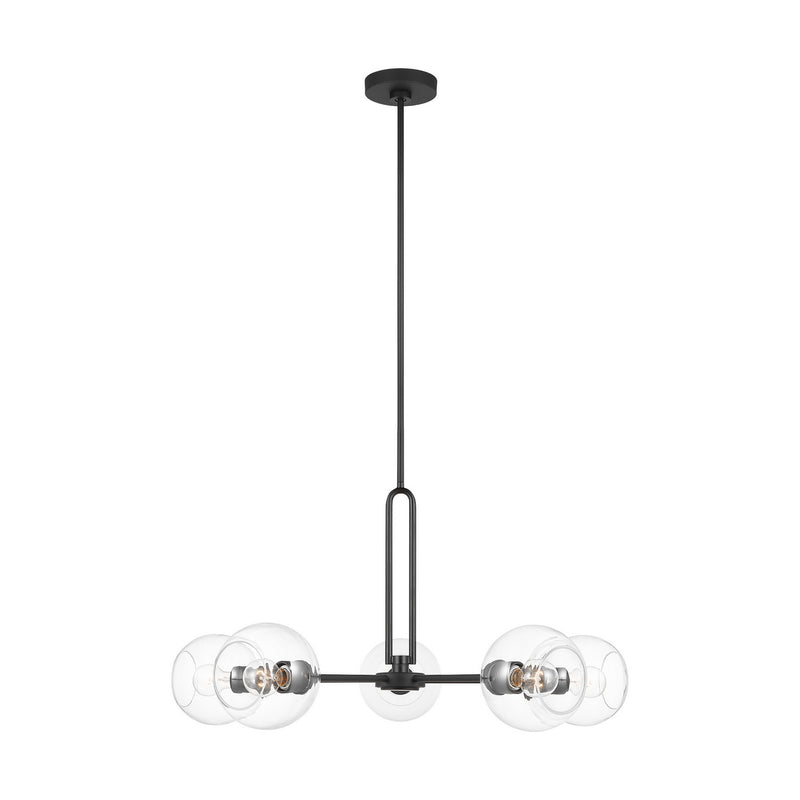 Visual Comfort Studio 3255705-112 Codyn Five Light Chandelier, Midnight Black Main Image.jpg